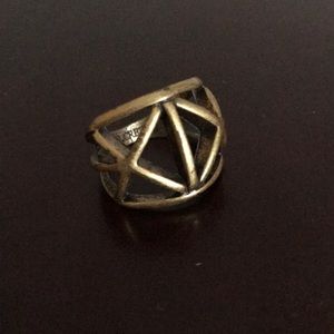 J. Crew Gold Statement Ring